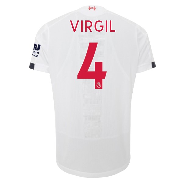 Camiseta Liverpool NO.4 Virgil 2ª 2019/20 Blanco